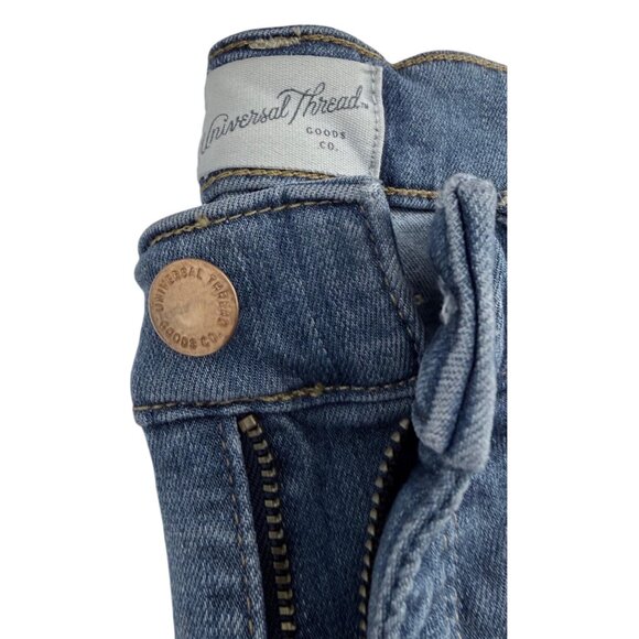 👖 Universal Thread Light Wash Distressed Raw Hem Skinny Jeans 4/27 👖 - Picture 7 of 11